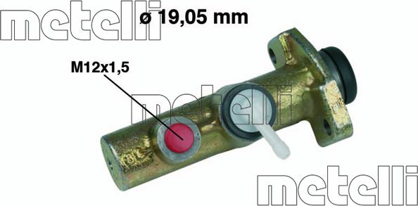Metelli 05-0015 - Brake Master Cylinder autospares.lv