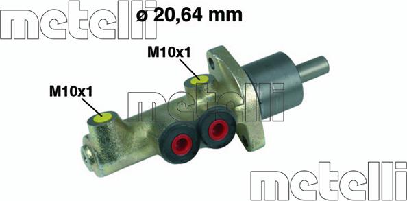 Metelli 05-0088 - Brake Master Cylinder autospares.lv