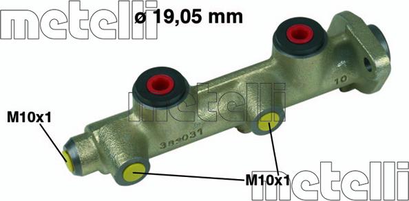 Metelli 05-0082 - Brake Master Cylinder autospares.lv
