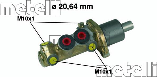 Metelli 05-0087 - Brake Master Cylinder autospares.lv