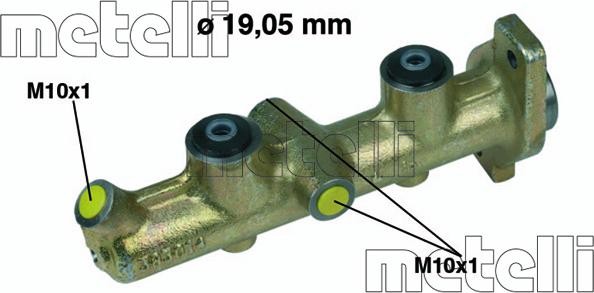 Metelli 05-0036 - Brake Master Cylinder autospares.lv