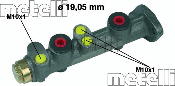 Metelli 05-0025 - Brake Master Cylinder autospares.lv