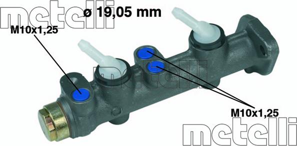 Metelli 05-0020 - Brake Master Cylinder autospares.lv
