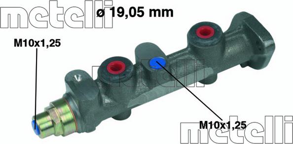 Metelli 05-0022 - Brake Master Cylinder autospares.lv