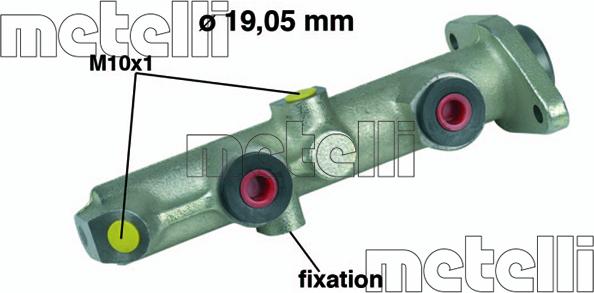 Metelli 05-0074 - Brake Master Cylinder autospares.lv