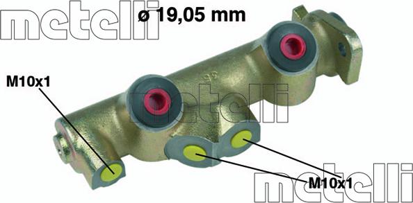 Metelli 05-0072 - Brake Master Cylinder autospares.lv