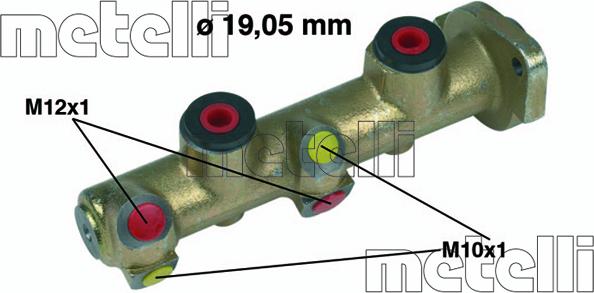 Metelli 05-0077 - Brake Master Cylinder autospares.lv