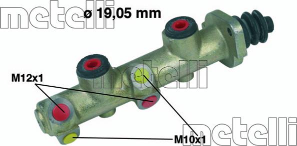 Metelli 05-0160 - Brake Master Cylinder autospares.lv
