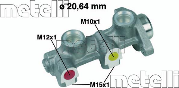 Metelli 05-0184 - Brake Master Cylinder autospares.lv