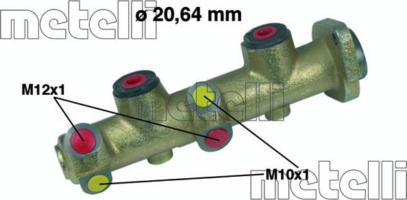 Metelli 05-0136 - Brake Master Cylinder autospares.lv