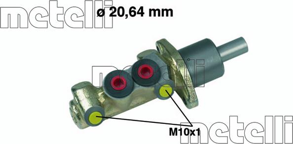 Metelli 05-0125 - Brake Master Cylinder autospares.lv