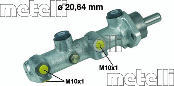 Metelli 05-0128 - Brake Master Cylinder autospares.lv