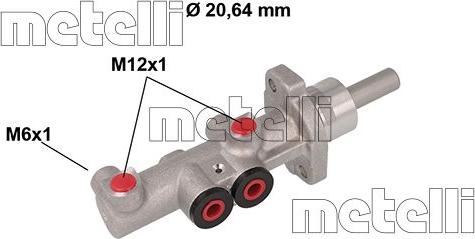 Metelli 05-0849 - Brake Master Cylinder autospares.lv