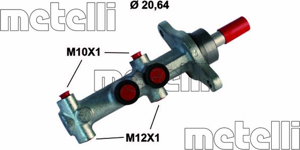 Metelli 05-0864 - Brake Master Cylinder autospares.lv