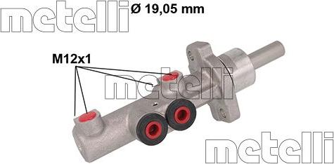 Metelli 05-0882 - Brake Master Cylinder autospares.lv