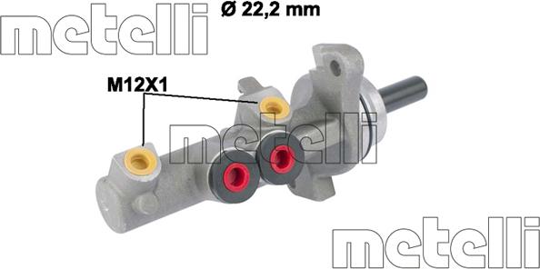 Metelli 05-0833 - Brake Master Cylinder autospares.lv