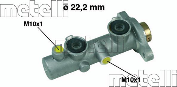 Metelli 05-0342 - Brake Master Cylinder autospares.lv