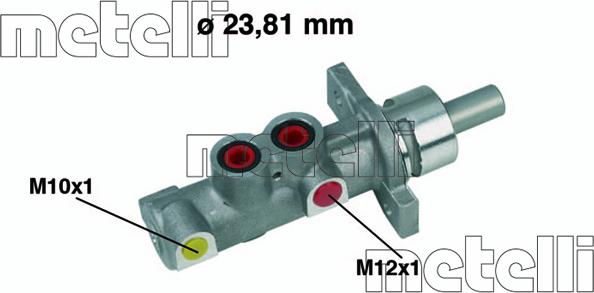 Metelli 05-0358 - Brake Master Cylinder autospares.lv