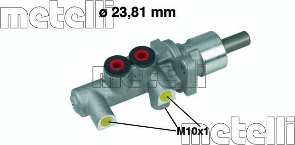 Metelli 05-0255 - Brake Master Cylinder autospares.lv