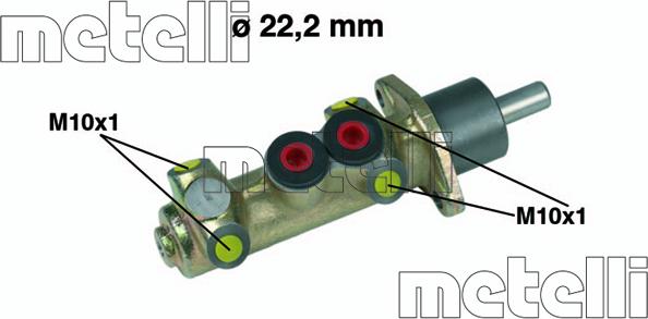 Metelli 05-0208 - Brake Master Cylinder autospares.lv