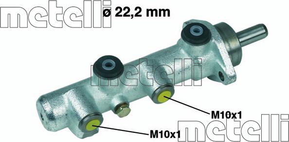 Metelli 05-0234 - Brake Master Cylinder autospares.lv