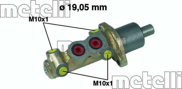 Metelli 05-0231 - Brake Master Cylinder autospares.lv
