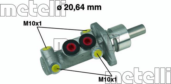 Metelli 05-0277 - Brake Master Cylinder autospares.lv