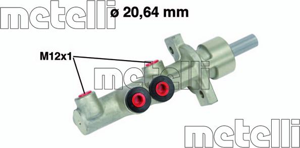 Metelli 05-0741 - Brake Master Cylinder autospares.lv