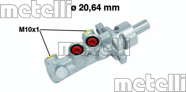 Metelli 05-0709 - Brake Master Cylinder autospares.lv