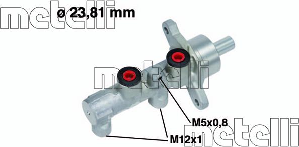 Metelli 05-0712 - Brake Master Cylinder autospares.lv