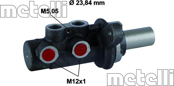 Metelli 05-0786 - Brake Master Cylinder autospares.lv