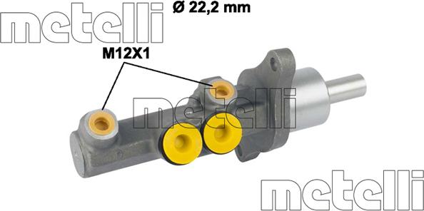 Metelli 05-0720 - Brake Master Cylinder autospares.lv