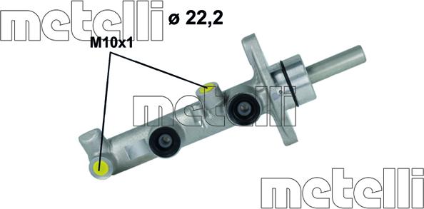 Metelli 05-1126 - Brake Master Cylinder autospares.lv