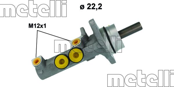 Metelli 05-1258 - Brake Master Cylinder autospares.lv