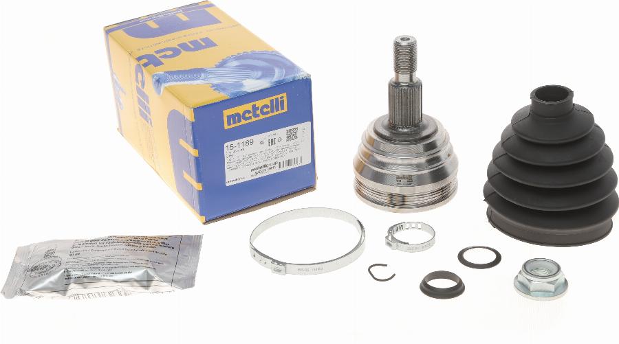 Metelli 15-1189 - Joint Kit, drive shaft autospares.lv