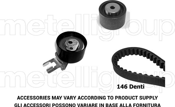 Metelli 29-0424 - Timing Belt Set autospares.lv