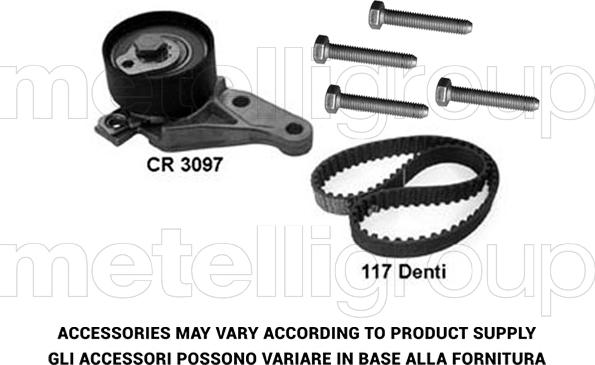 Metelli 29-0072 - Timing Belt Set autospares.lv