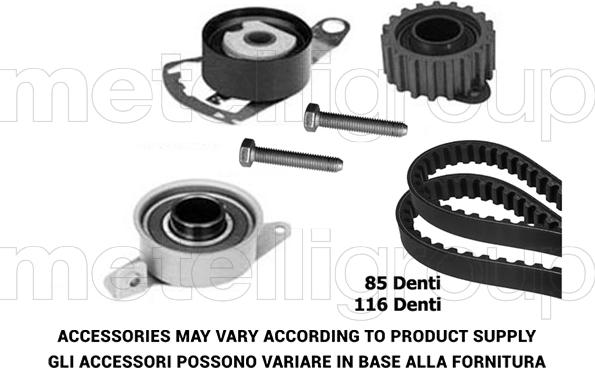 Metelli 29-0155 - Timing Belt Set autospares.lv