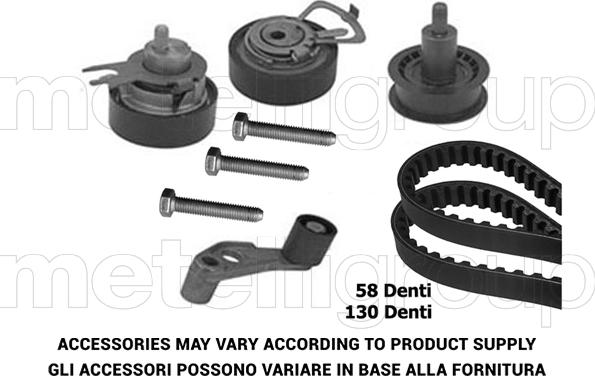 Metelli 29-0100 - Timing Belt Set autospares.lv