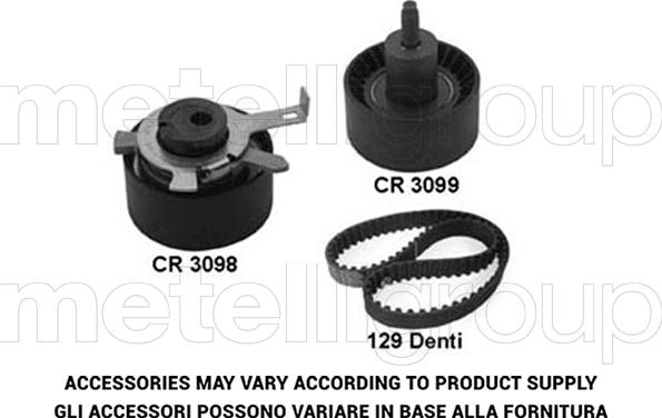 Metelli 29-0355 - Timing Belt Set autospares.lv