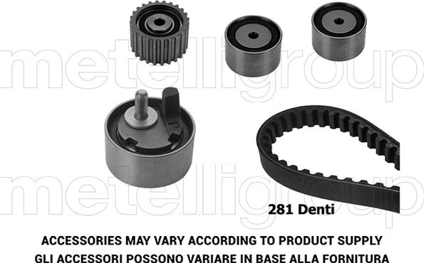 Metelli 29-0312 - Timing Belt Set autospares.lv