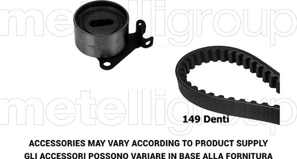 Metelli 29-0268 - Timing Belt Set autospares.lv