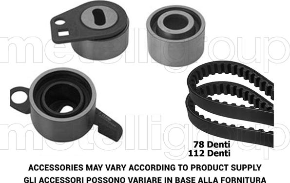 Metelli 29-0214 - Timing Belt Set autospares.lv