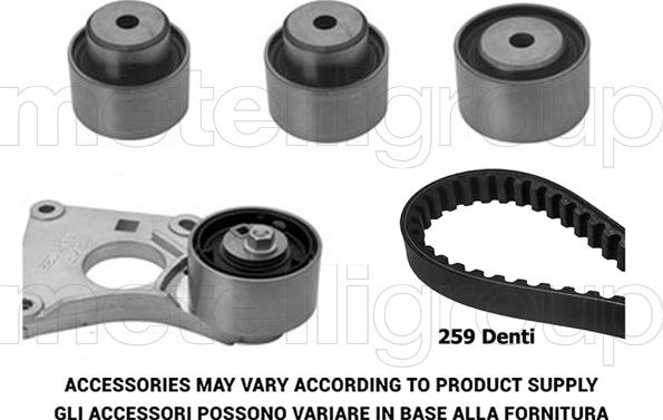 Metelli 29-0210 - Timing Belt Set autospares.lv