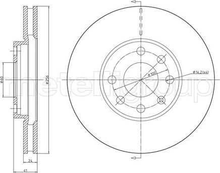 Metelli 23-0490C - Brake Disc autospares.lv