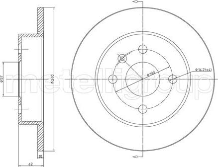 Metelli 23-0488C - Brake Disc autospares.lv