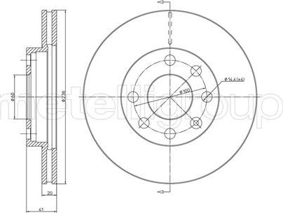 Metelli 23-0096 - Brake Disc autospares.lv