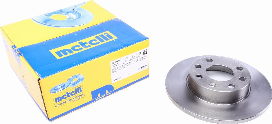 Metelli 23-0071 - Brake Disc autospares.lv