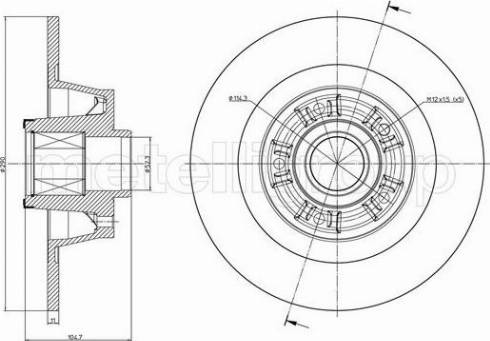 Metelli 23-1499 - Brake Disc autospares.lv