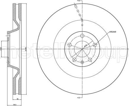 Metelli 23-1551C - Brake Disc autospares.lv